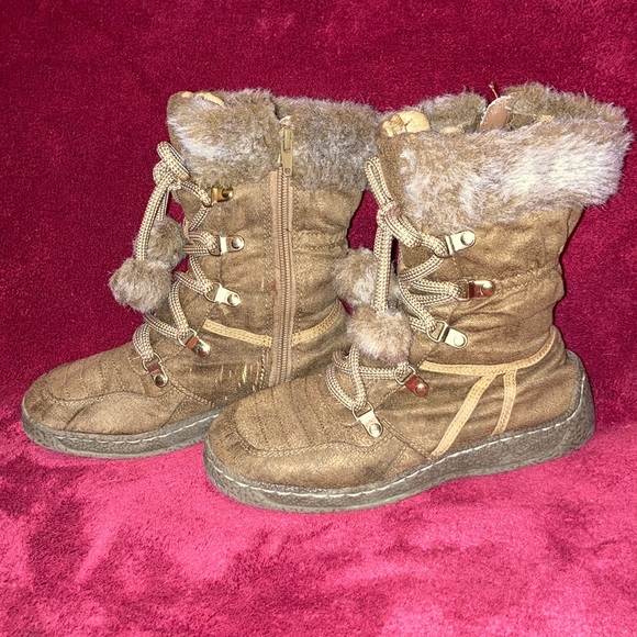 Brown boots size 4 - Picture 2 of 5